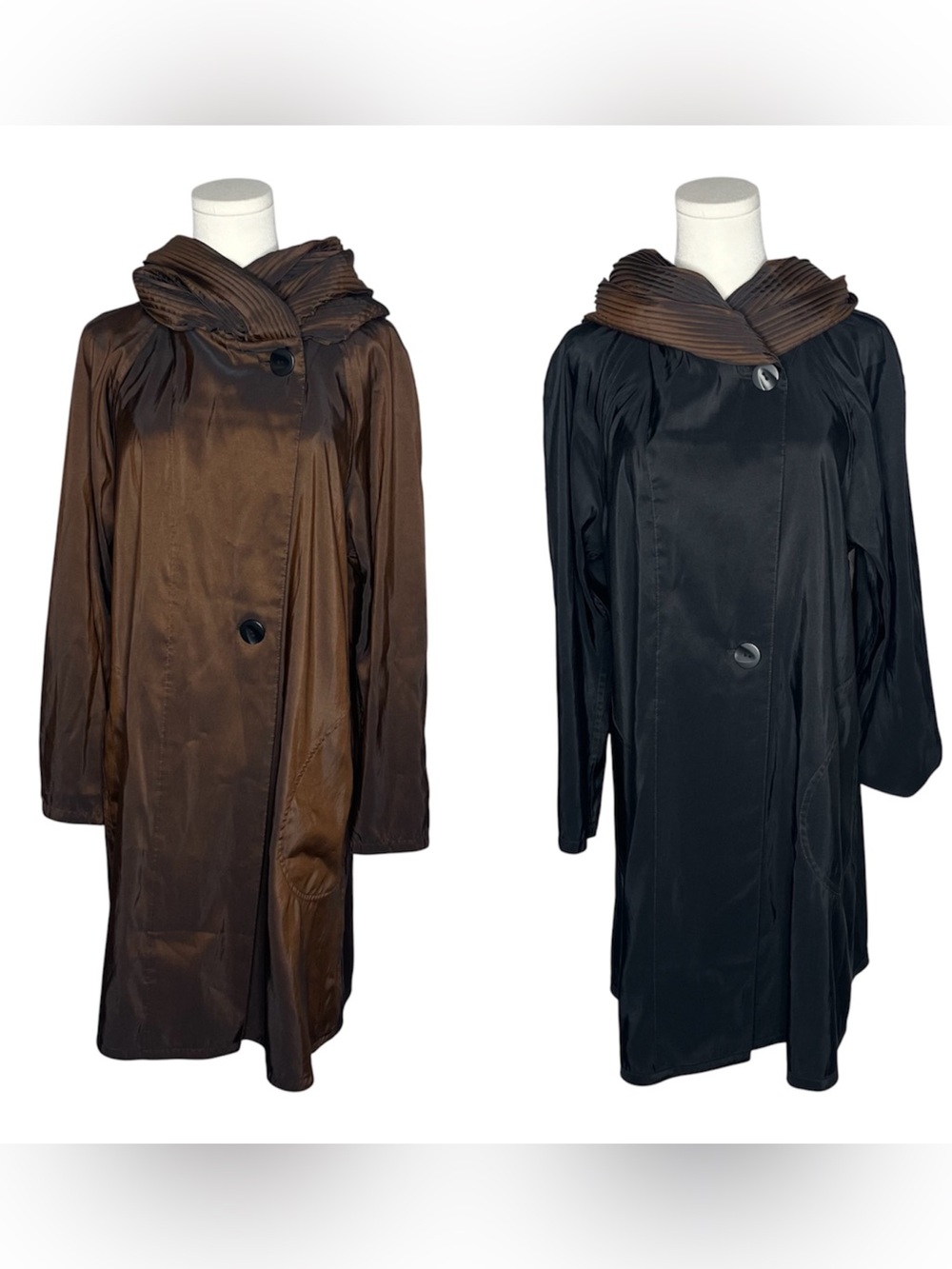 Mycra Pac Bronze Black Short Donatella Reversible Short Raincoat Rain Jacket